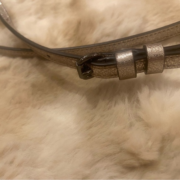 NWOT COACH Dreamer 21 Platinum Metallic Silver Leather Crossbody Satchel - Picture 5 of 14